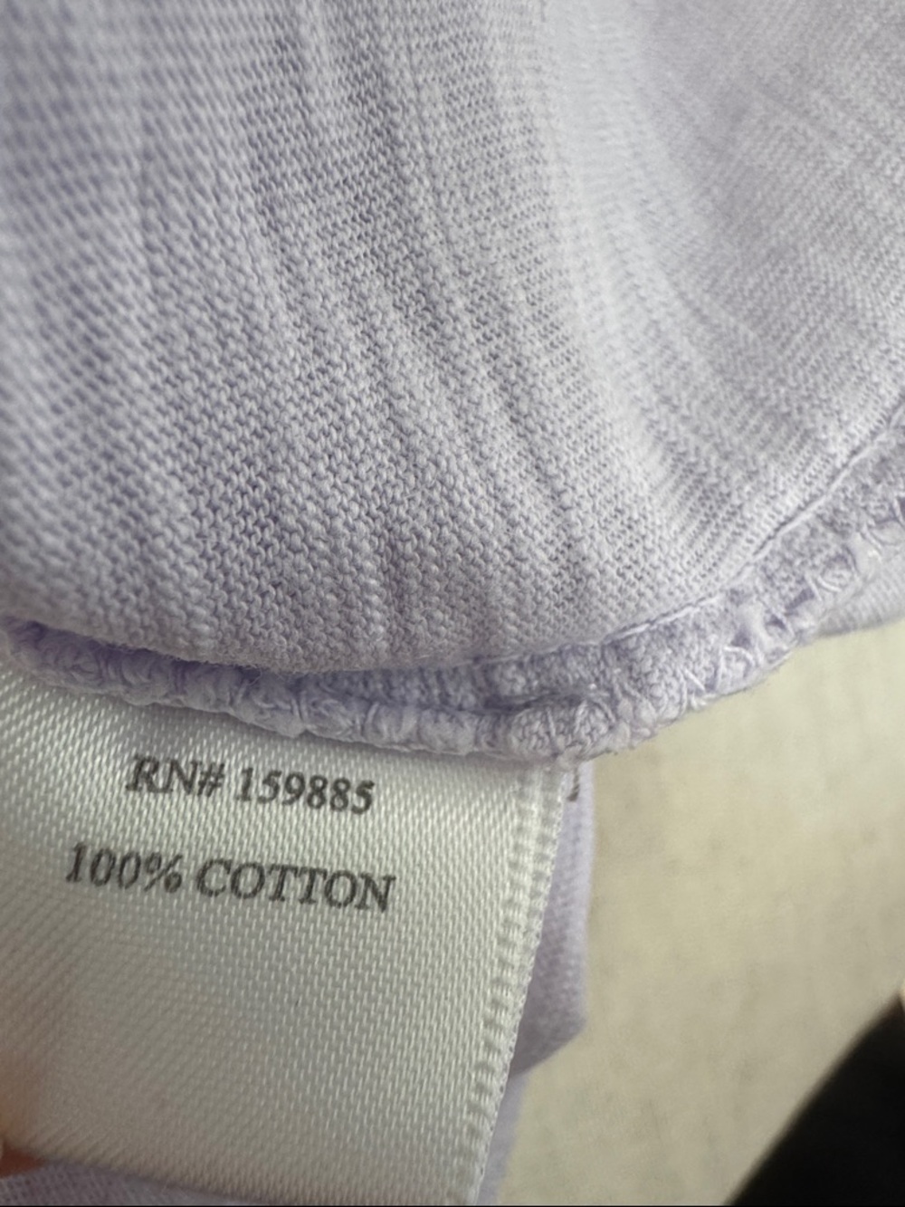 Bobi Los Angeles Lavender 100% Cotton Boxy Crop Tee Small Slub Knit T Shirt - Picture 7 of 7
